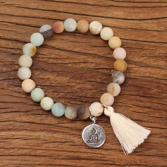 New! Yoga Prayer Stone Bracelet - Picture 6 of 6